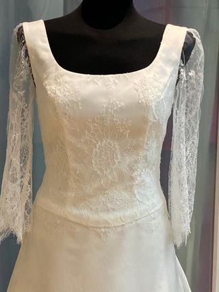 Vestido de novia manga organiza