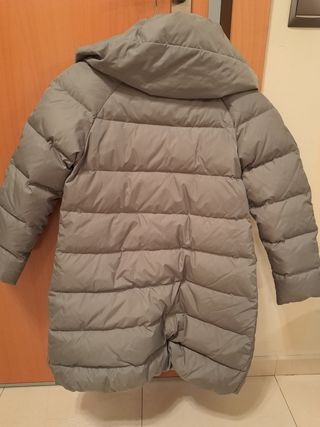 Chaqueton largo niña plumas talla 10