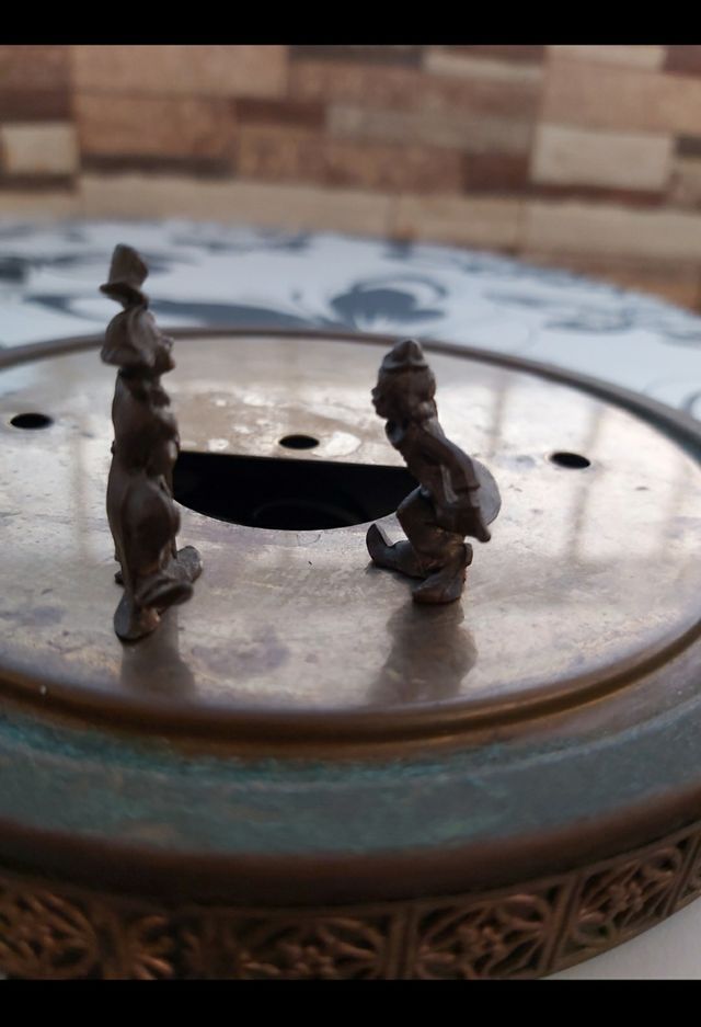 LOTE 2 PAYASOS VINTAGE ANTIGUOS MINIATURAS ÚNICAS 