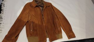 rebajado chaqueta de ante 