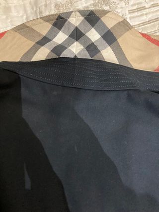 Gabardina Burberry mujer azul marino talla 40