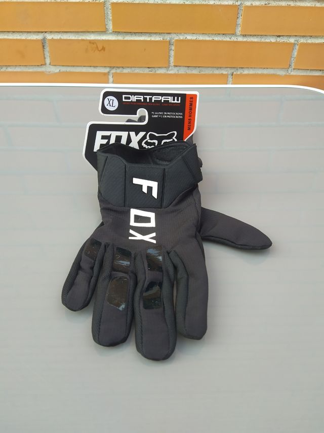 Guantes FOX DirtPaw negros Talla XL. Nuevos.ENVÍO!