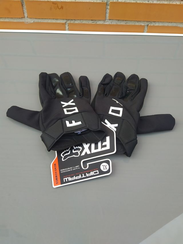 Guantes FOX DirtPaw negros Talla XL. Nuevos.ENVÍO!