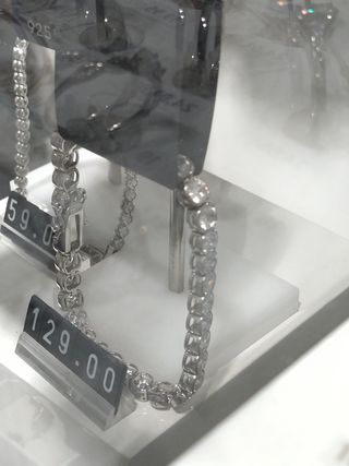 Pulsera tenis de plata tamaño XL