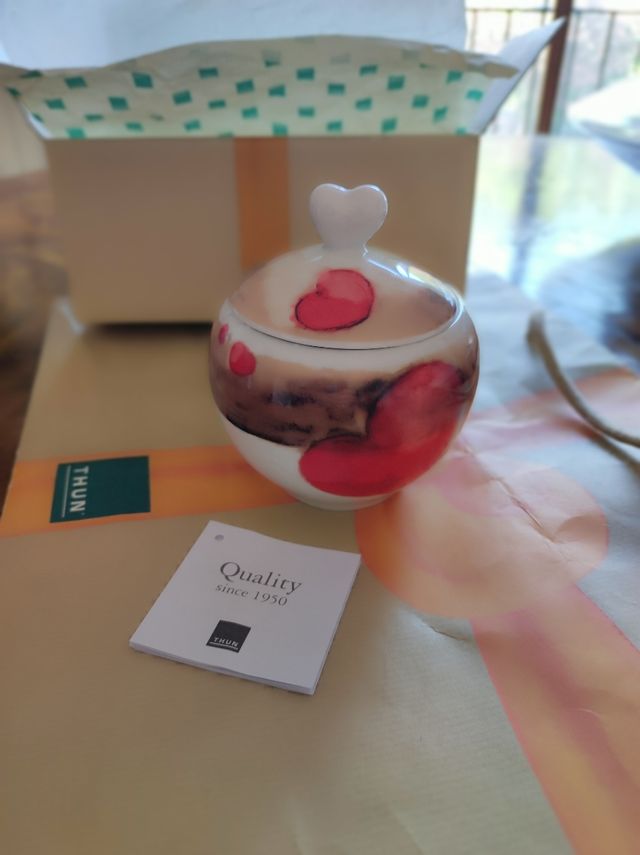 zuccheriera Thun originale con scatola