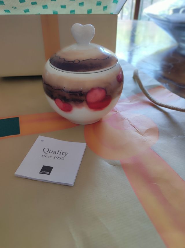 zuccheriera Thun originale con scatola