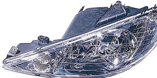 PEUGEOT 206-99> FARO IZDO -H7+H7-TRANSPAR -ELE