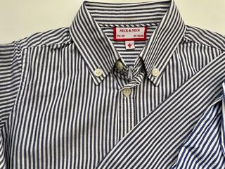 Camisas rayas azul marino niños