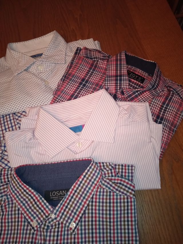 LOTE 5 CAMISAS CABALLERO 