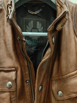 Chaqueta Belstaff Ashbourne - Coupe Matelassée Diamant Noir - Taille M Homme