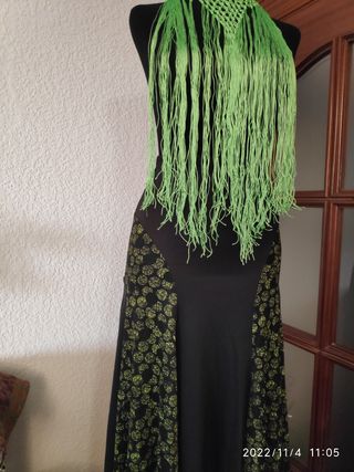 FALDA FLAMENCA DE ENSAYO "NUEVA" TALLAS S-M