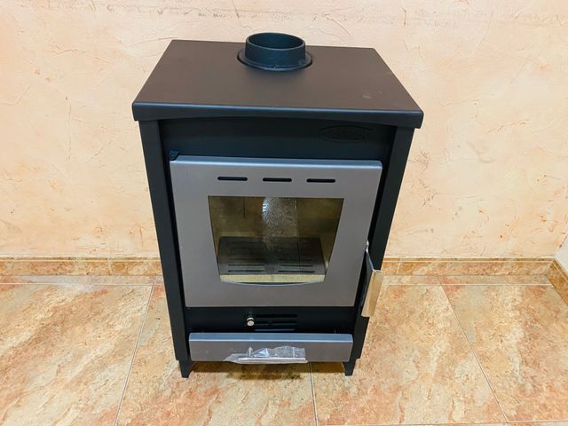 Estufa de leña acabado moderno 72x44x36