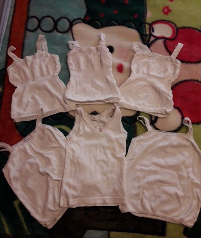 LOTE CAMISETAS INTERIOR NIÑA