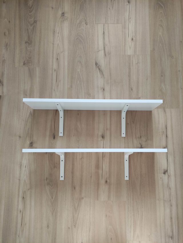 UTiLE 2 Staffe Porta Mensole Bianche Da Parete - Portata 33 Kg. Stile Vintage E Rustico Per Ingresso, Bagno E Cucina : Amazon.it: Casa E Cucina