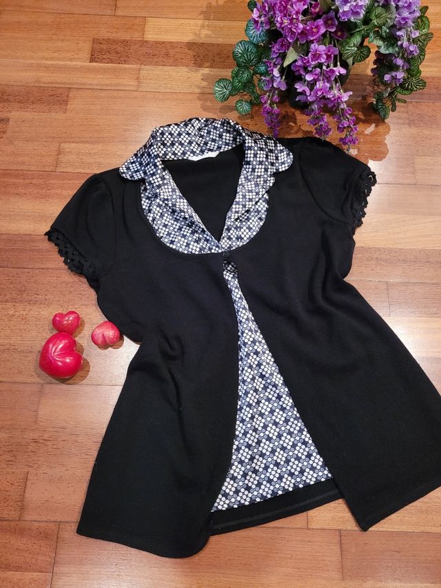 Camiseta Blusa cosida al chaleco T.L Promod