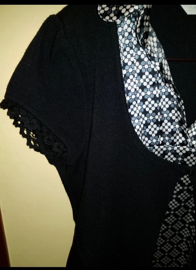 Camiseta Blusa cosida al chaleco T.L Promod