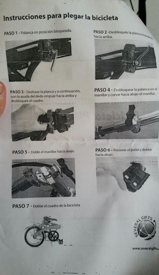 Bicicleta plegable sin estrenar (en caja cerrada)