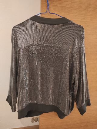 Jaqueta grisa / Chaqueta gris (lentejuelas)