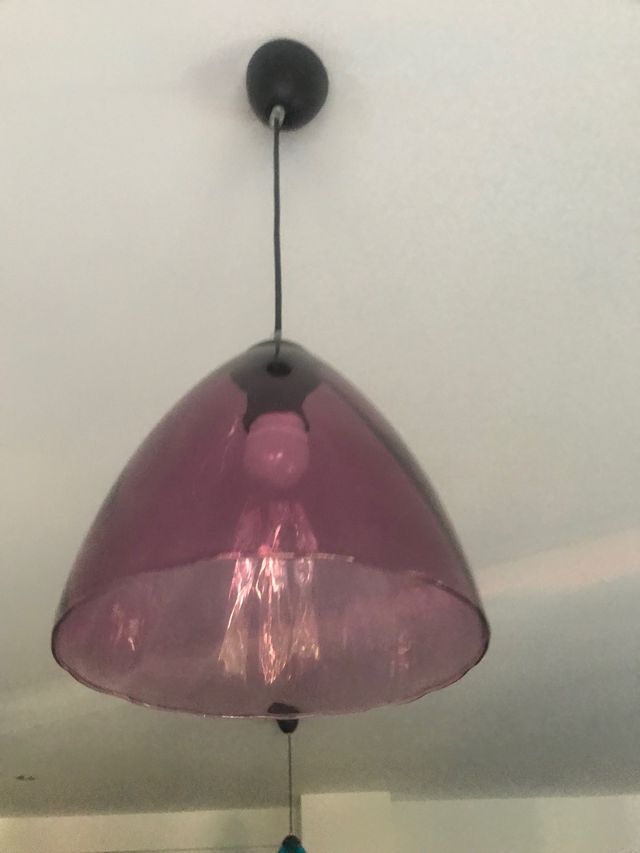 PACK  de 2 Lamparas azul y lila