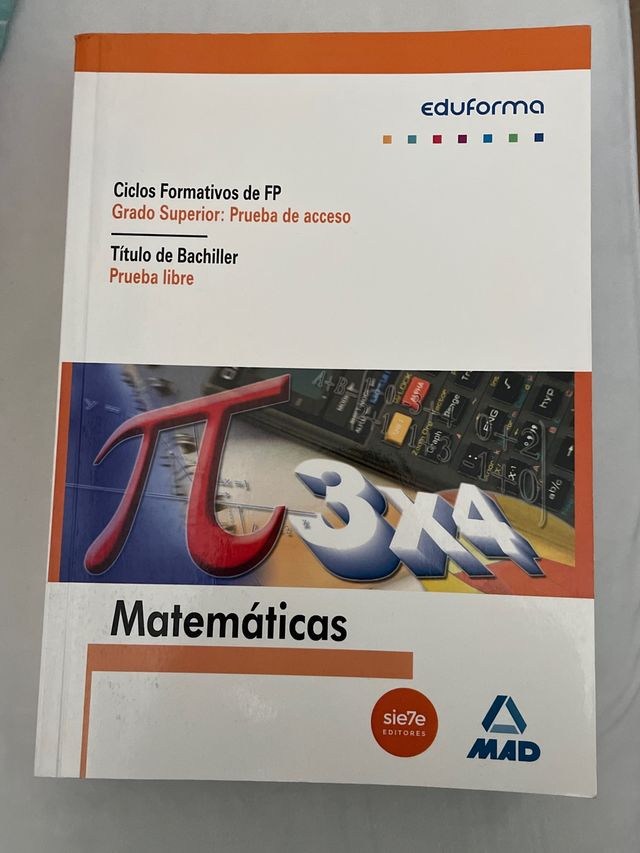 Libro preparación acceso a bachiller y CFGS