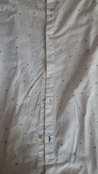 Camisa Zara T 13-14 Blanca Usada.