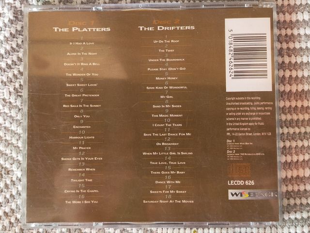 Doble recopilatorio The Platters - The Drifters