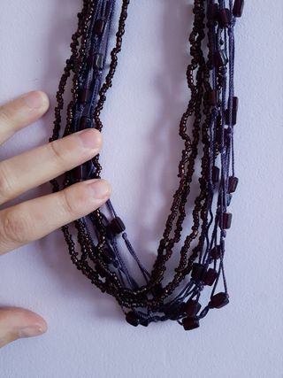 collar morado varias cintas 