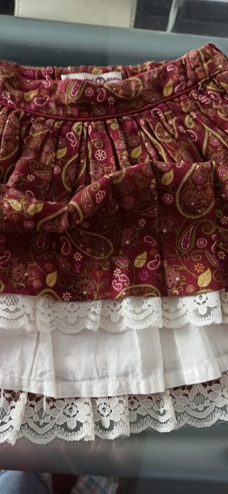 2 faldas niña 7 y 8 años