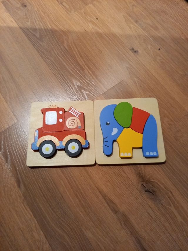 2 puzzles de madera