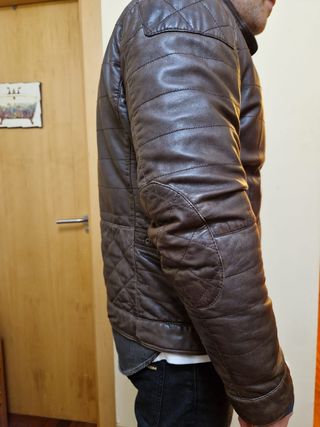 cazadora de piel reversible