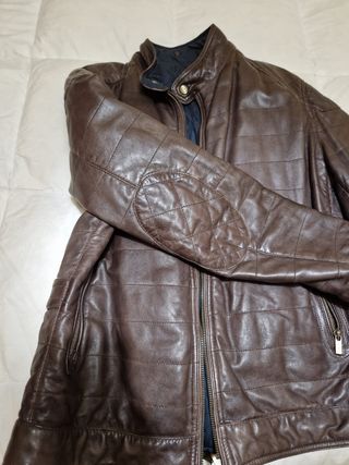 cazadora de piel reversible