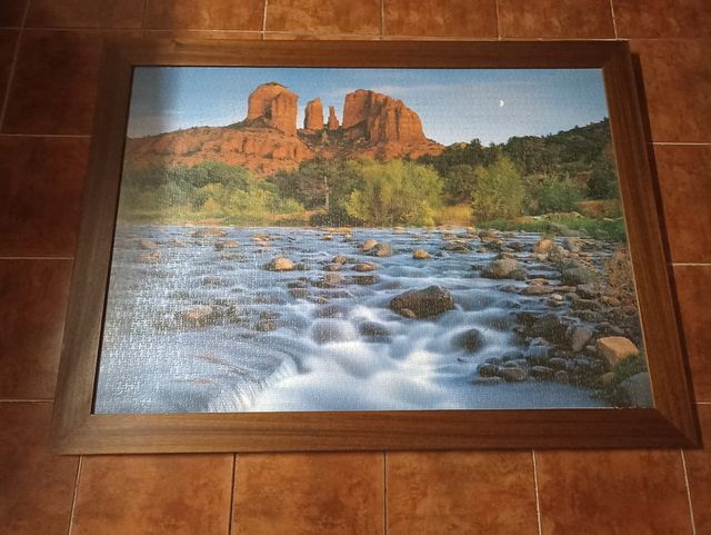 cuadro puzle con marco. cañón de Colorado 1x1'35cm