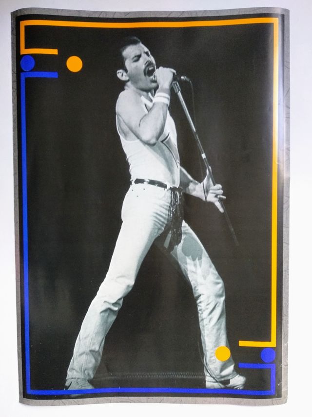 Queen / Freddie Mercury - póster vintage 