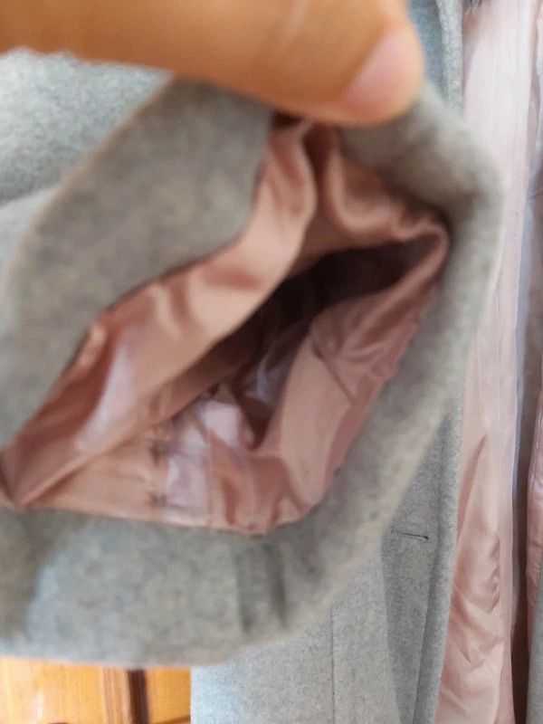 Sobretudo/casaco comprido 80%lã, cinzento, 40