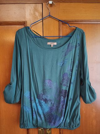 Camisa azul Bershka