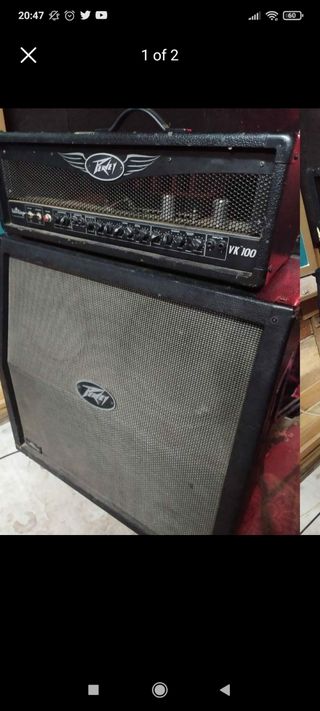 cabezal y pantalla peavey valveking vk100