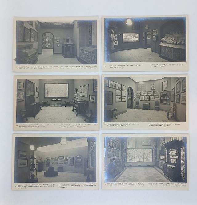 postales exposición internacional de Barcelona