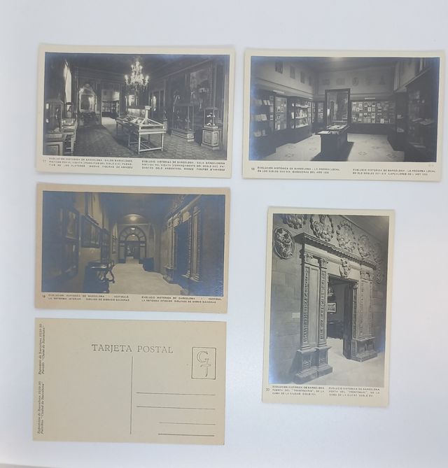 postales exposición internacional de Barcelona
