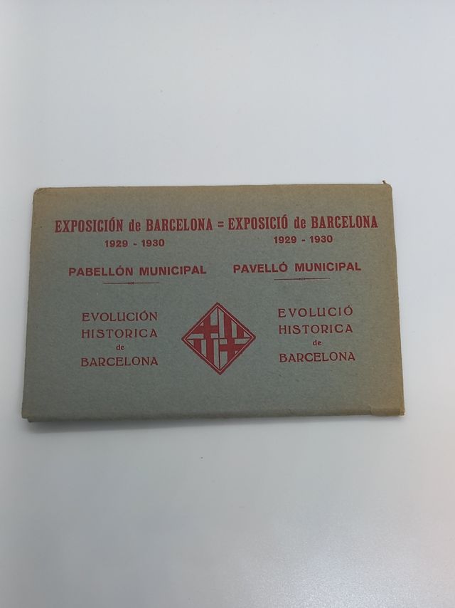 postales exposición internacional de Barcelona