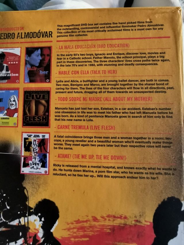 COLECCIÓN 5 DVD de ALMODOVAR en español con subtit