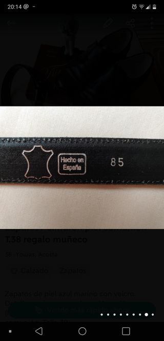 Cinturón de piel 
