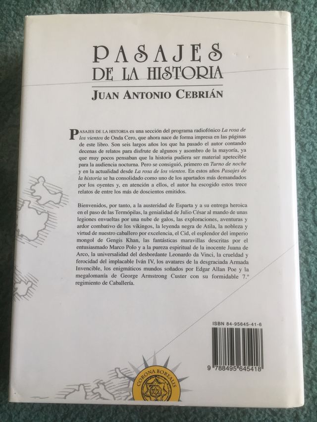 Passagens da história. Juan Antonio Cebrián