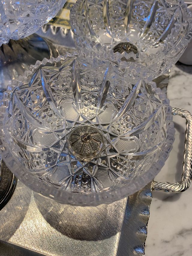 Servizio vintage da Macedonia o gelato