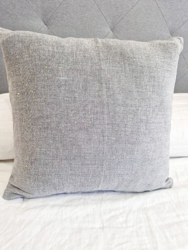 5 Fundas de cojin gris