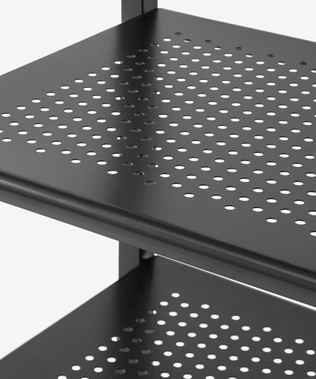 Perchero y zapatero Negro