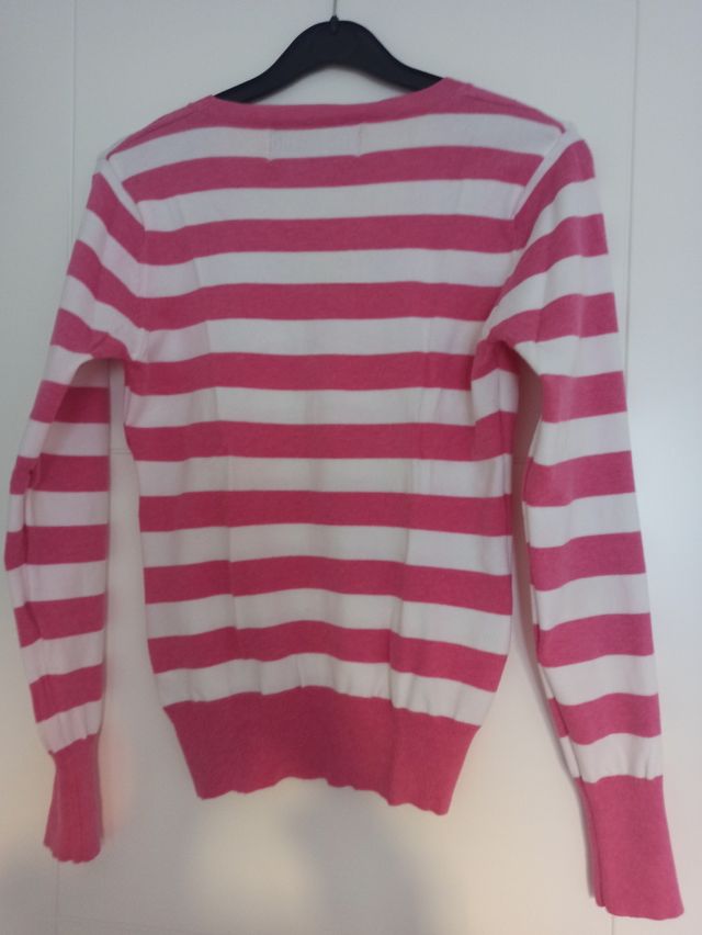 Jersey rayas rosas y blancas