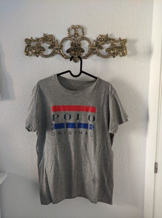 Camiseta Polo Club gris
