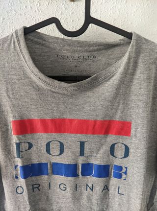 Camiseta Polo Club gris