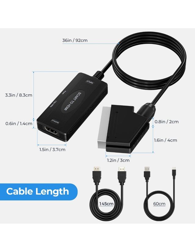 Conversor HDMI a Euroconector con audio (Scart)