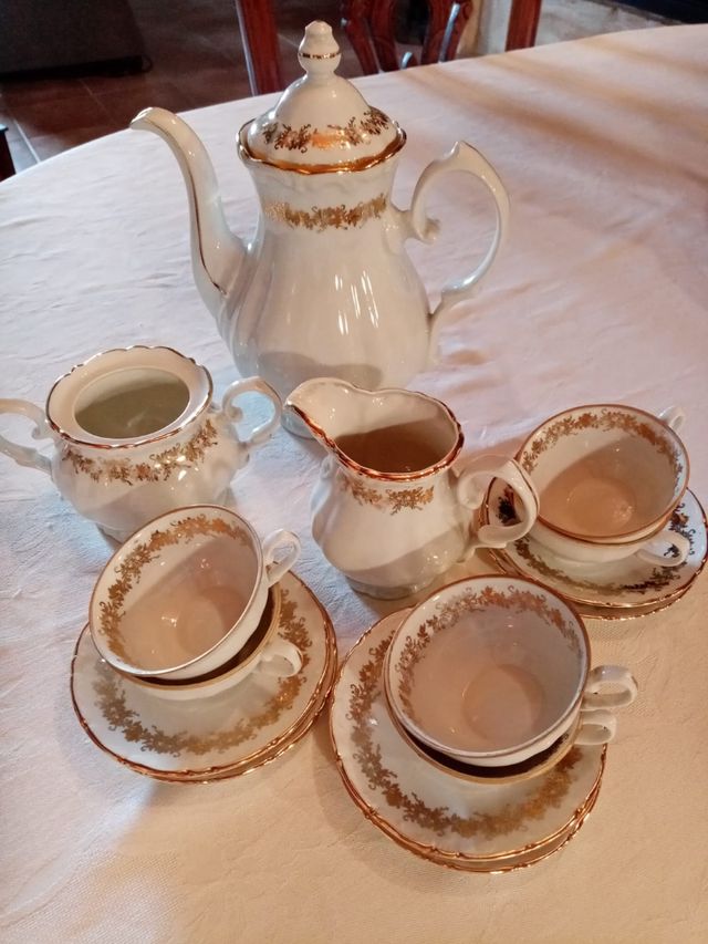 juego de café , porcelana